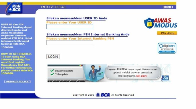 KlikBCA Individual