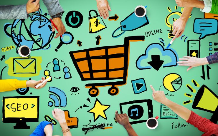 ilustrasi jualan online