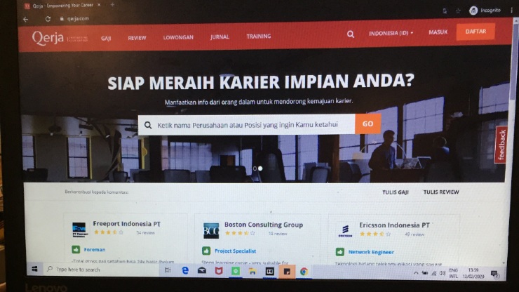 Portal pencari lowongan kerja, Qerja