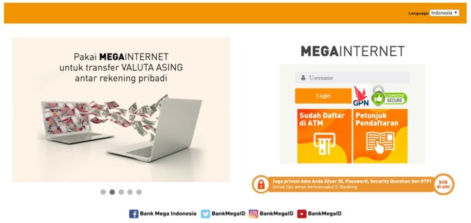 Login Mega Internet Banking