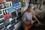 contoh plat nomor yang dilarang