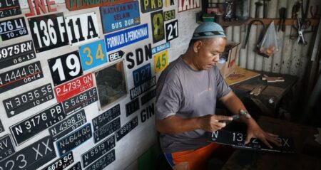 contoh plat nomor yang dilarang