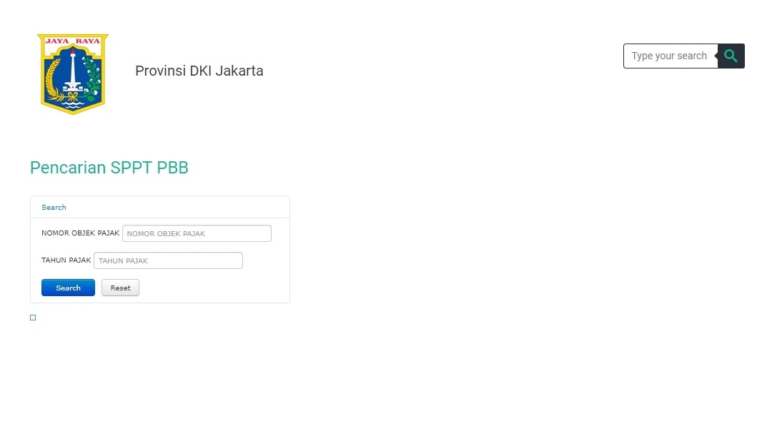 cek pbb online