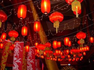 pecinan Imlek lampion