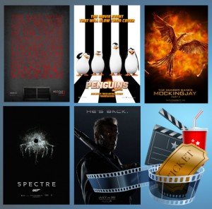Penguins of Madagascar, Terminator Genisys, Spectre, The Hunger Games: Mockingjay Part 2, dan Insidious: Chapter 3
