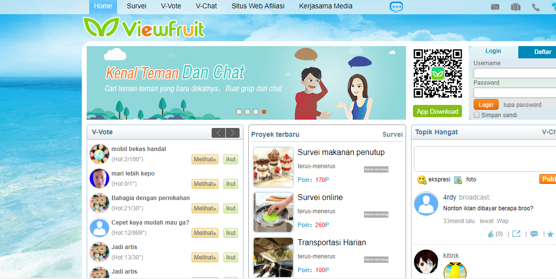 Survey online Indonesia