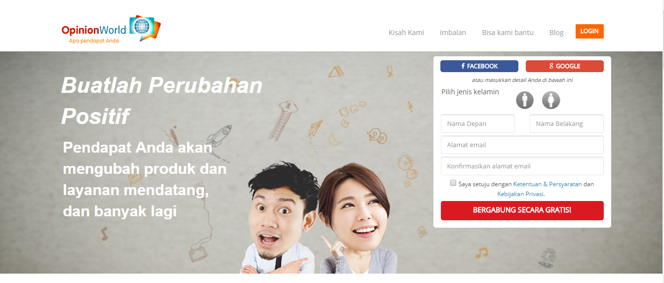 Survey online Indonesia