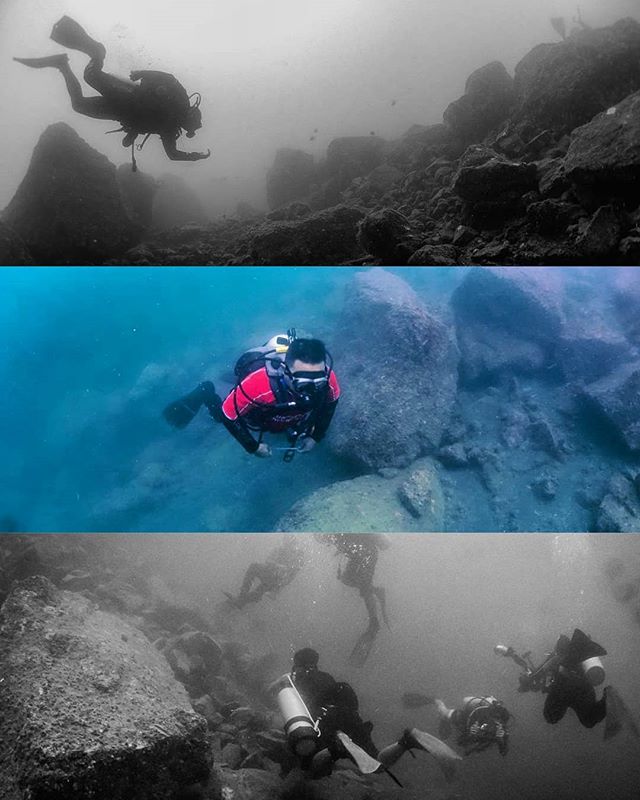 Bawah laut anak gunung krakatau (IG alvi_kgs)