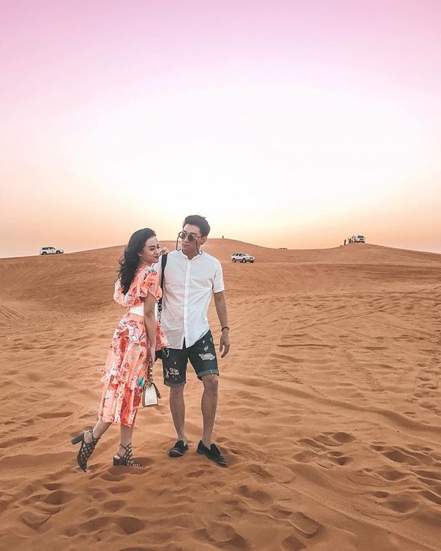 Dylan Sahara saat travelling ke Dubai (IG dylan_sahara)