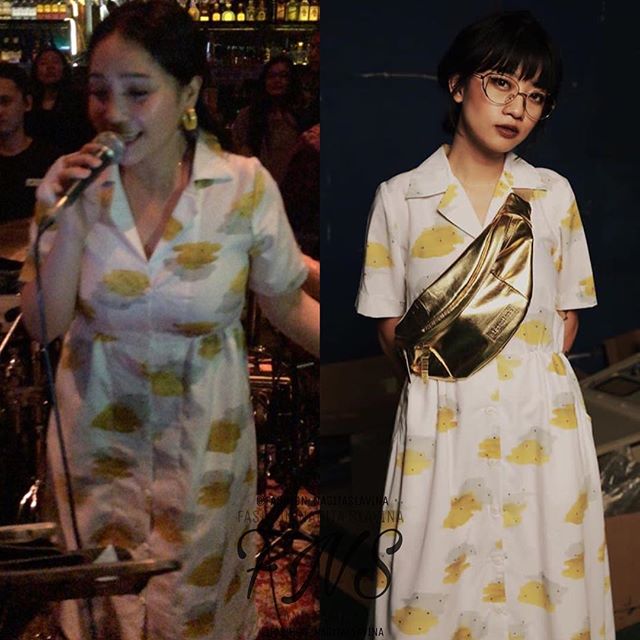Nagita Slavina memakai dress (Instagram/@fashion_nagitaslavina)