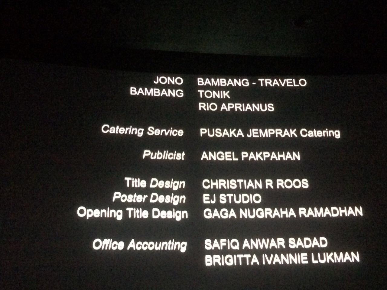 Profesi sebagai publicist film (Dokumentasi Angel Pakpahan)