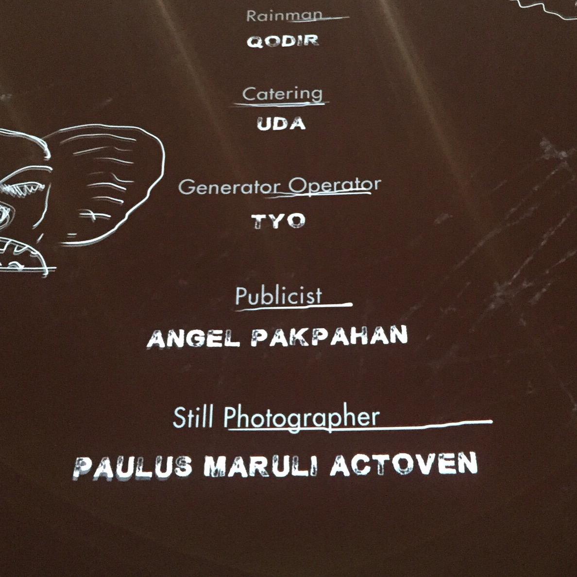 Profesi sebagai publicist film (Dokumentasi Angel Pakpahan)