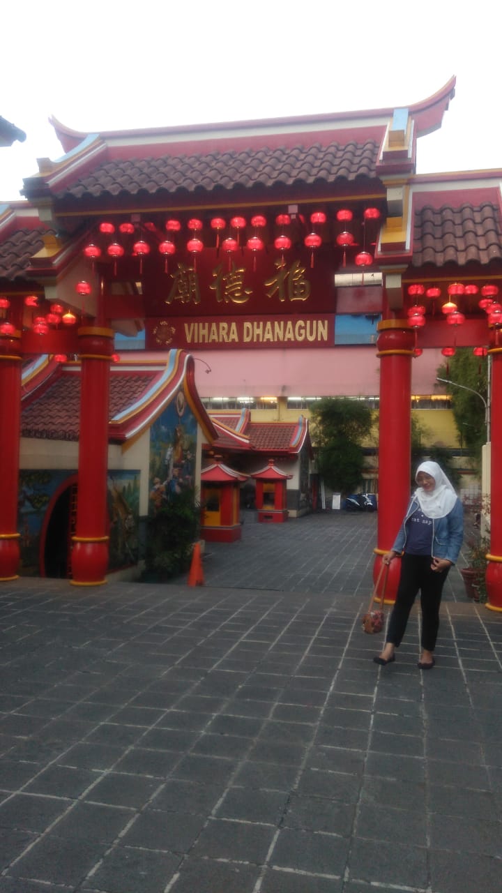 Vihara Dhanagun yang terletak di kawasan chinatown Suryakencana Bogor