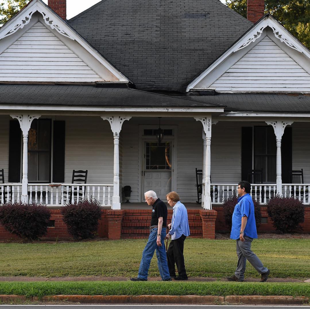 Rumah Jimmy Carter, contoh model rumah sederhana bergaya klasik. (Instagram/@washingtonpost)