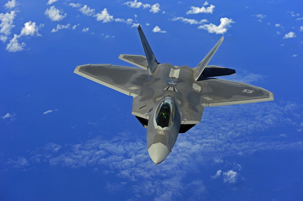 Pesawat tempur F22 Raptor. (Shutterstock)