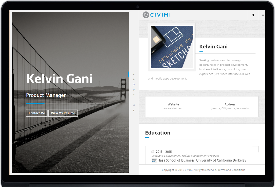 Website CV Civimi