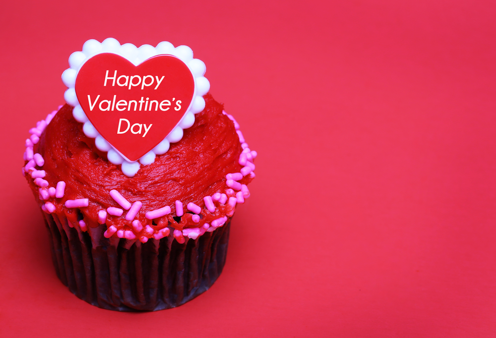 Kua atau cupcake Valentine