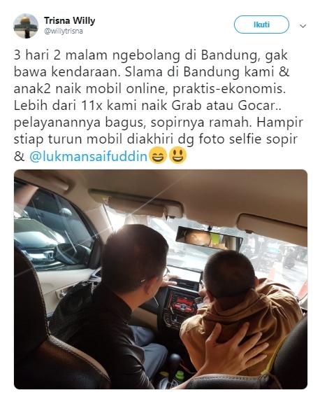 Gaya liburan Lukman Hakim Syaifudin