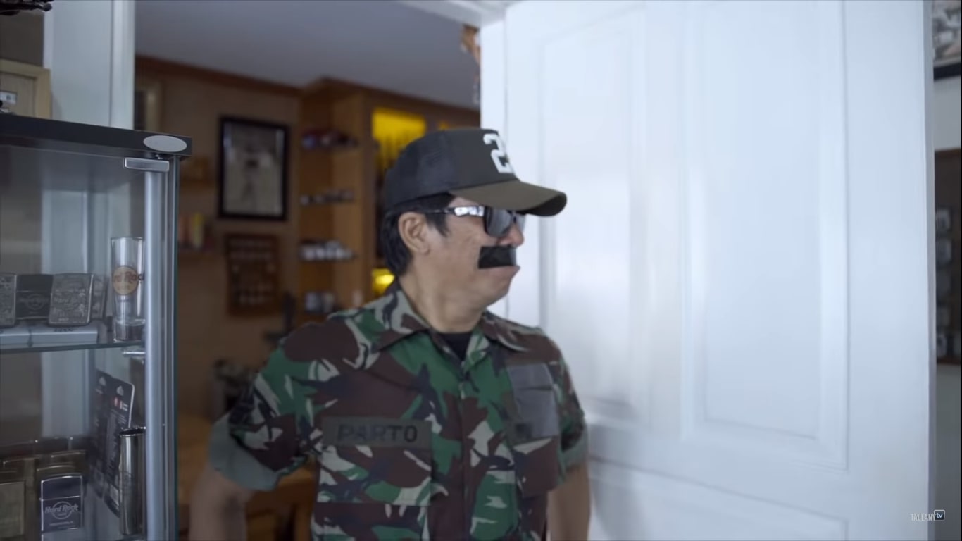Ruang senjata di rumah Parto (YouTube Andre Taulany)