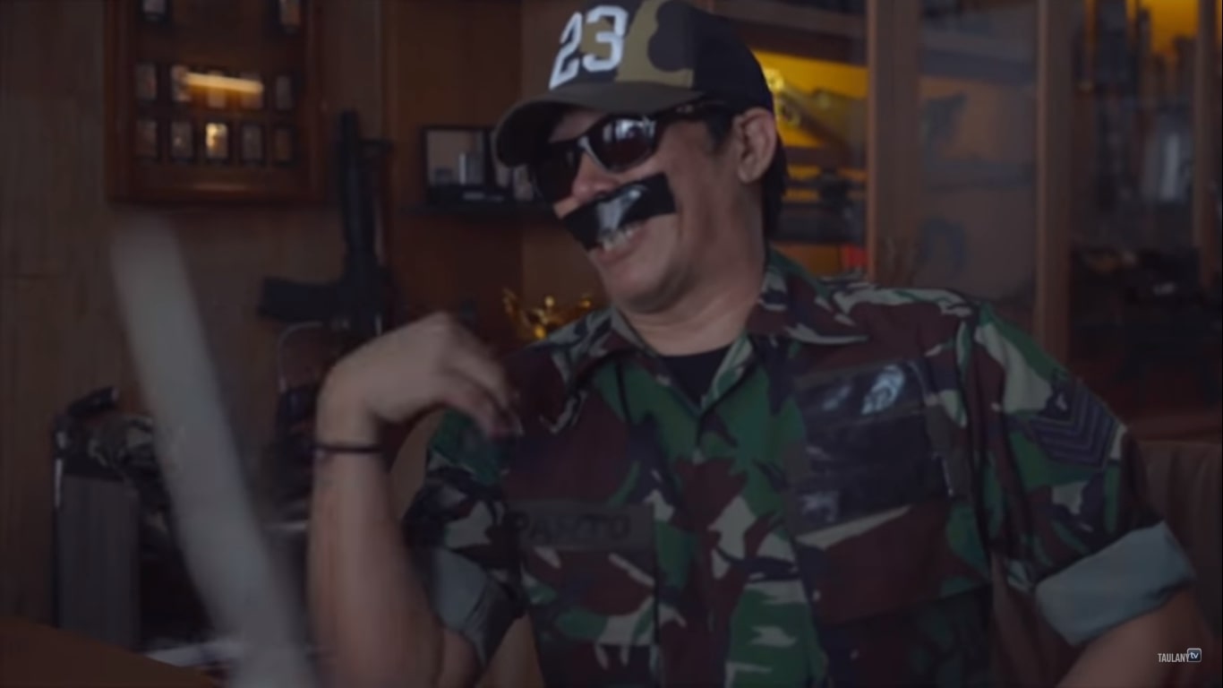Ruang senjata di rumah Parto (YouTube Andre Taulany)