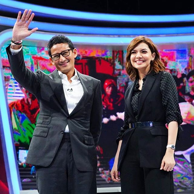 Sandiaga Uno dan Najwa Shihab (Instagram/@sandiuno)