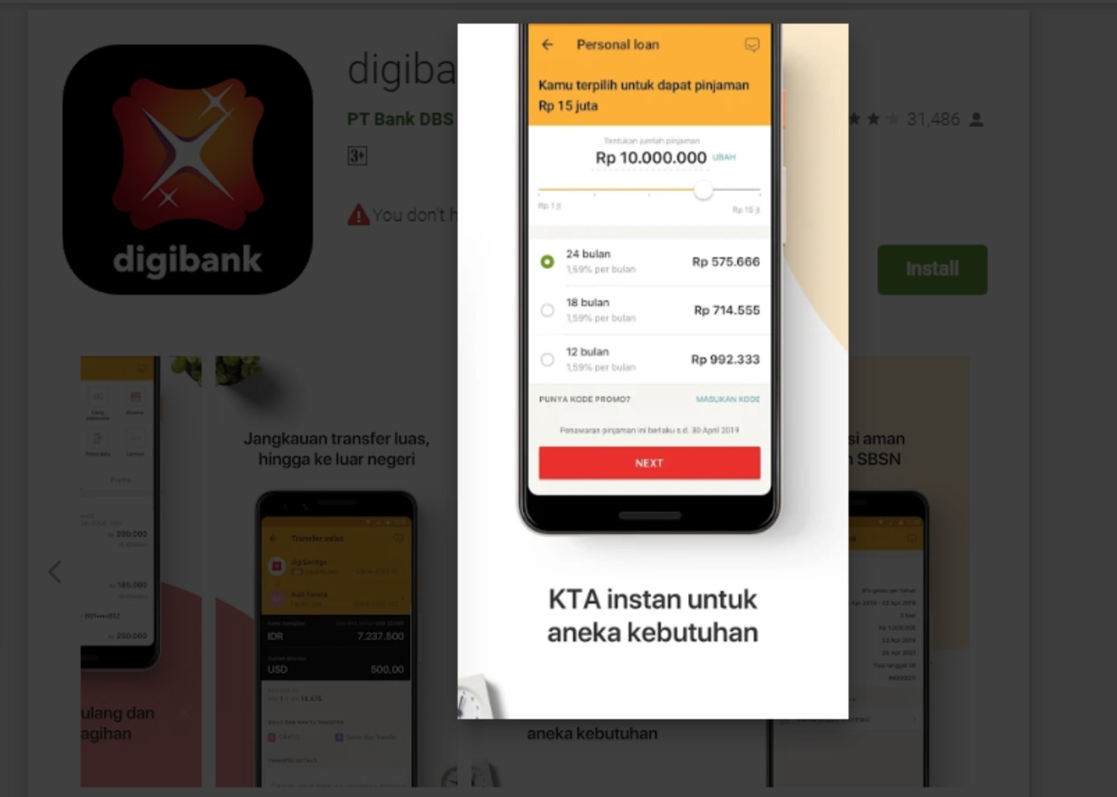 pinjaman online bank